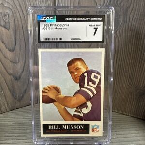 1965  PHILADELPHIA # 93 BILL MUNSON  CGC 7
